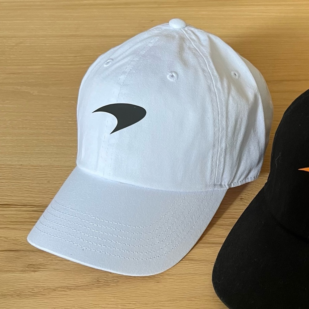 White Minimalist McLaren hat